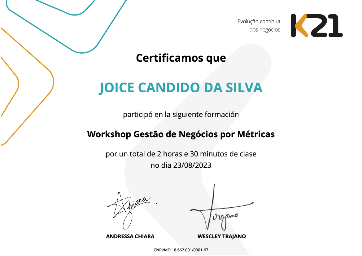 Certificado K21